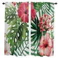 thumbnail image 2 of Tropical Plants Flowers Curtains For Living Room Bedroom Window Treatment Home Decoration Drapes Kitchen Curtain, 2 of 7