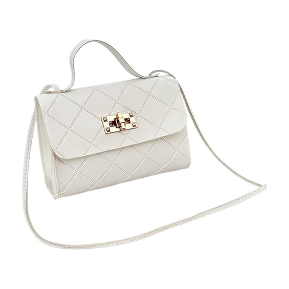 Women's Embossed Mini Quadrate Bag Concise Classic Tote Bag Stylish Casual Shoulder Bag, Wallet Purse for Women