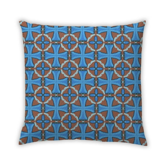 Ahgly Company Outdoor Square Contemporary Throw Pillow, 18 inch by 18 inch