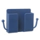 thumbnail image 1 of Bearachild Soporte para teléfono móvil montado en la pared Soporte de almacenamiento de tarjeta de acceso de control remoto adhesivo de plástico con 2 Almacenamiento y organización del hogar Azul Bearachild HA027272-01, 1 of 6