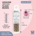 thumbnail image 3 of Miyuki Delica Seed Beads – Size 11/0 (1.6 mm), DB1682, Silver-Lined Glazed Dark Honey, 7.2 g, Approx. 1440 Beads, 3 of 7