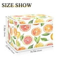 thumbnail image 5 of Yayeee Collapsible Cube Storage Bin with Lid Fabric Closet Decorative Basket with Handles, Candy Orange, 5 of 7