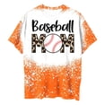thumbnail image 4 of DeHolifer T Shirt for Women Short Sleeve Crewneck Baseball Mom Loose Casual Printed T Shirt Summer Fashion Sport Tee Tops Orange 2XL, 4 of 5