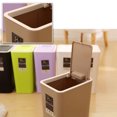 thumbnail image 4 of Trash Bin Press Lid 2.11gal Plastic Garbage Bucket Trash Can Waste Bin for Home, 4 of 10