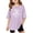 Purple, variant on Stylish Graphic Letter Print Comfortable Casual Tees And Shirts For Kids Youth Boys Girls Tween Kids Summer Soft Comfy Cute Teen Basic Tees