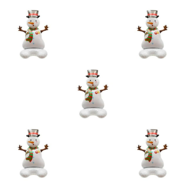 Destyer Beautiful Balloon Christmas Decorations Party Essentials Christmas Gifts multicolor Stretching Snowman 5Set