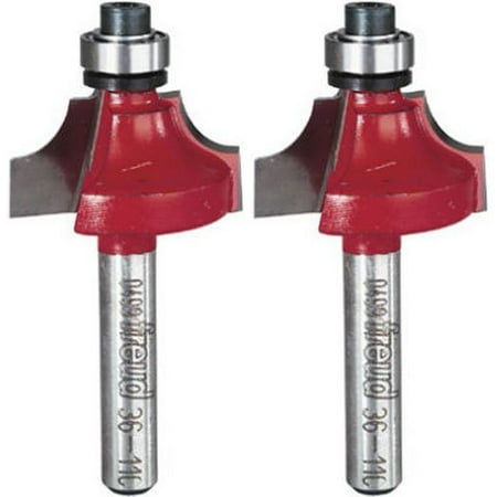 

Freud Genuine 1/4 Radius Beading Bit (Quadra-Cut) With 1/4 Shank 2-Pack # 36-110-2PK