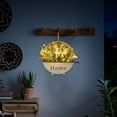thumbnail image 6 of Artificial Flower Wall Planter with LED Lights, Metal Hanging Wall Planter, Greenery Wall Plant Decor, Wall Light Decor for Bathroom Bedroom Living Room Kitchen Wall Art, 6 of 7
