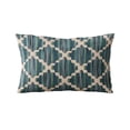 thumbnail image 5 of Plutus Brands Blue Zig Zag Cut Diamond Luxury Throw Pillow-Size:26" x 26", 5 of 9
