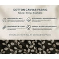 thumbnail image 5 of Soimoi Cotton Canvas Fabric Yardage - Printed Leaves, Black | 56" Wide | Ideal for Sewing, Upholstery, Tote Bags, Home Decor & More, 5 of 7