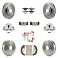 thumbnail image 1 of Transit Auto Front Rear Disc Brake Caliper Rotors Drums Semi-Metallic Pads Shoes Wheel Cylinders and Hardware Kit (11Pc) for Car Ford Escape Mercury Mariner KC8-100943P, 1 of 2