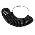 thumbnail image 1 of Medidor de anillo de plástico Medidor Mandril Medida de tamaño de Estándar Unido A-Z / EE. UU. Negro jinwen Ring Sizer, 1 of 6