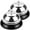 Silver, variant on Monyance restaurant bell Vintage Metal Call Bell Set for Desk or Pet Training(2.56X2.56X2.36Inches)