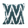 thumbnail image 1 of SARO 3313.TE17S 17 Po Carré Imprimé Chevron Plume Rempli Coussin Sarcelle, 1 of 1