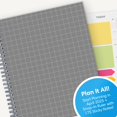 thumbnail image 6 of Blue Sky 2025-2026 Academic Year Weekly and Monthly Planner Calendar, April 2025 - June 2026, 15-Month, 7" x 9", Flexible Cover, Wirebound, Laminated Tabs, Includes Ruler and Sticky Notes, Aiden Dark, 6 of 9