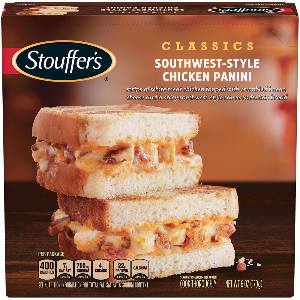 STOUFFER'S CLASSICS SouthwestStyle Chicken Panini 6 oz. Box Walmart