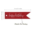 thumbnail image 5 of Inkdotpot Pack Of 100 Real Silver Foil Paper Tags Happy Birthday Favor Hang Tags, 5 of 6