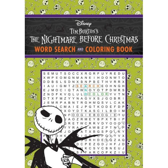 Pre-Owned Disney Tim Burton's the Nightmare Before Christmas Word Search and Coloring Book (Paperback) 1645176045 9781645176046