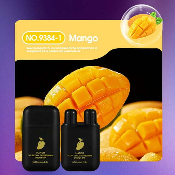 Bagmrteho Double Hole Refreshing Energy Bar Mint Fruit Flavor Class Drowsiness Driving Awake Oil Stick Energy Bar With Multiple Fruit Flavors 5ml Korean for Face Forever Face Instant Filler Minimize