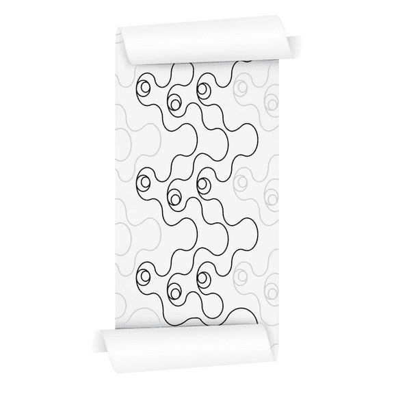 Groovy Patterns Longarm Quilting Pantograph - Amazing Ameba Design