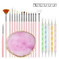 thumbnail image 1 of Juego de herramientas para uñas HomTop de 22 piezas con paleta de resina rosa, 1 of 7