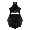 thumbnail image 2 of Miutii Kids Girls Glittery Rhinestone Backless Ballet Leotard Dress Lyrical Jazz Latin Modern Dance Black 16, 2 of 9