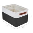 thumbnail image 4 of REGALWOVEN Storage Cube  for Shelves Closet, 3 Pcs Fabric Storage Bin with Handles, Collapsible Storage Basket for Organizing Clothes Black 15*11*9.4in, 4 of 6