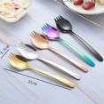 thumbnail image 7 of D-GROEE Stainless Steel Spork, Long Handle Reusable Metal Fork Spoon 2 in 1 Tableware for Camping Picnic Travel, 7 of 7