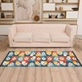 thumbnail image 2 of Yayeee Runner Rug for Bedroom 2'x6' Machine Washable Hallway Non Slip Mat, Yellow Checkered Daisy, 2 of 8