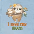 thumbnail image 3 of Inktastic Sloth I Love My Gram Baby Burp Cloth, 3 of 3