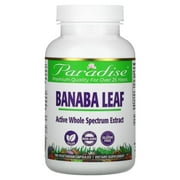 Paradise Banaba Leaf Extract, Vegan, Non GMO, Gluten Free, 180 Vegetarian Capsules