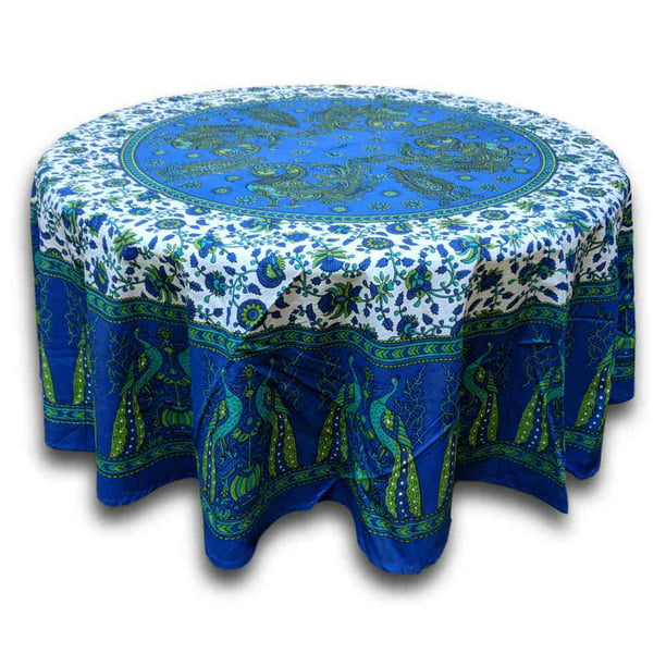 Cotton Pea Fl Tablecloth Round, 72 Round Tablecloth