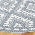 thumbnail image 3 of SAFAVIEH Prairie Ethelbert Geometric Area Rug, Blue/Grey, 6'7" x 6'7" Round, 3 of 10