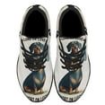 thumbnail image 2 of Dachshund Dog Long On Love Short On Legs Shoes Sneakers Black Size 6, 2 of 7
