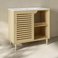 thumbnail image 6 of Delice 36" Freestanding Bathroom Vanity in Natural Oak with 3-Hole Widespread Sink Top, 6 of 6