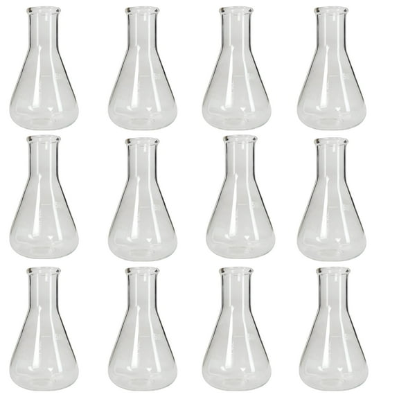 GSC International EF50-PK Erlenmeyer Flask, Standard Neck, 50ml, Pack of 12