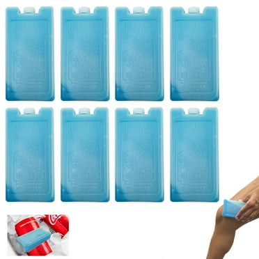 8 Cold Ice Packs Reusable Lunch Boxes Bag Coolers Food Freezer Pain Relief Small