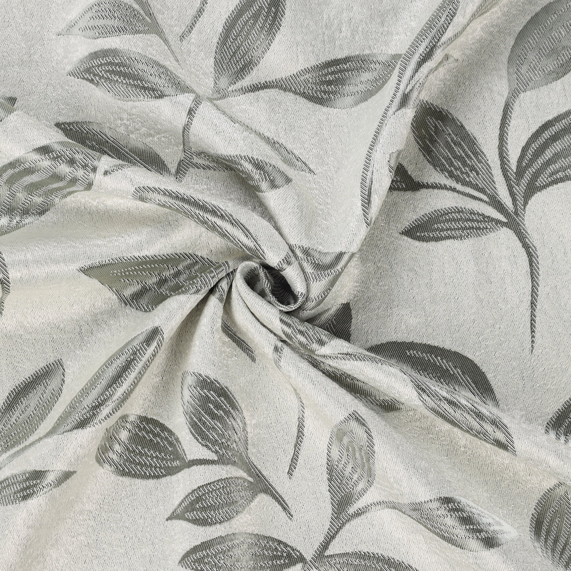 Superior Blackout Leaves Curtains Set of 2, Light Filtering Grommet Curtain Panel Set, Sage, 70"W x 84"L