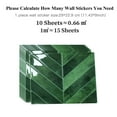 thumbnail image 4 of 10pcs Chevron Peel and Stick Backsplash Tiles 11.4"×9", Stick on Backsplash Self Adhesive Wall Tile for Kitchen Bathroom Office - 10 Sheets, Deep Green, 4 of 8