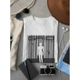 thumbnail image 3 of Abstract Man Techno Style T-Shirt Women -Image by Shutterstock, Female 4X-Large, 3 of 4