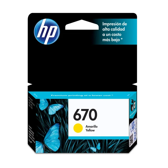 HP CART 670 AMARILLO INK ADVANTAGE HP 670 Amarillo