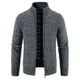 thumbnail image 2 of Vedolay Winter Sweaters for Men Long Sleeve Cardigan Coats Sweaters Knit Button up Tops Dark Gray,XL, 2 of 4