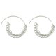 thumbnail image 1 of Pendientes de aro espiral Yinane Círculos Bohemios Vintage Plata, 1 of 3