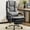 Gray, variant on Falvinoryn Big and Tall Office Chair 500lbs, High Back Executive Office Chair with Dual Cushion, Wide Seat Ergonomic Leather Desk Chair with Footrest & Lumbar Support, Gray