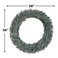 thumbnail image 4 of Bergamo Art 50" Preserved Decorative Real Eucalyptus Wreath in Green, 4 of 5