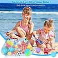 thumbnail image 7 of Triani Pool Storage Bag Foldable Swimming Pool Hanging Mesh Organizer Poolside Fence Toys Holder for Inflatables Floats Football Basketballs Garage Supplies(Green), 7 of 7