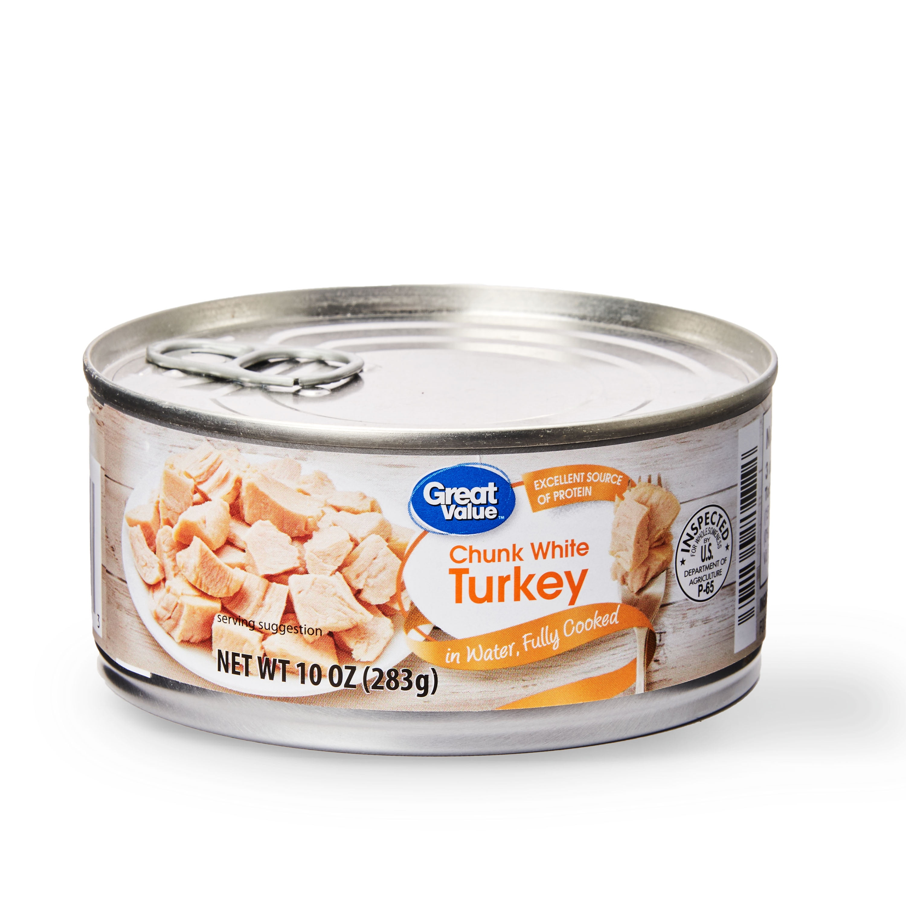 Great Value Chunk White Turkey, in Water, 10 oz Can