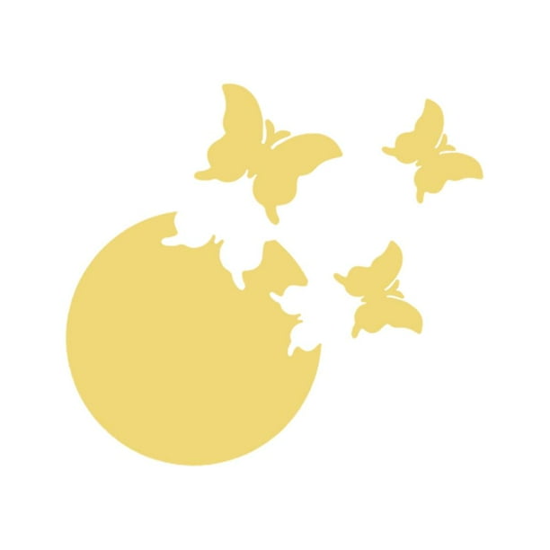 Pegatina de pared de espejo acrílico CHEPIHG con mariposas voladoras para decoración del hogar