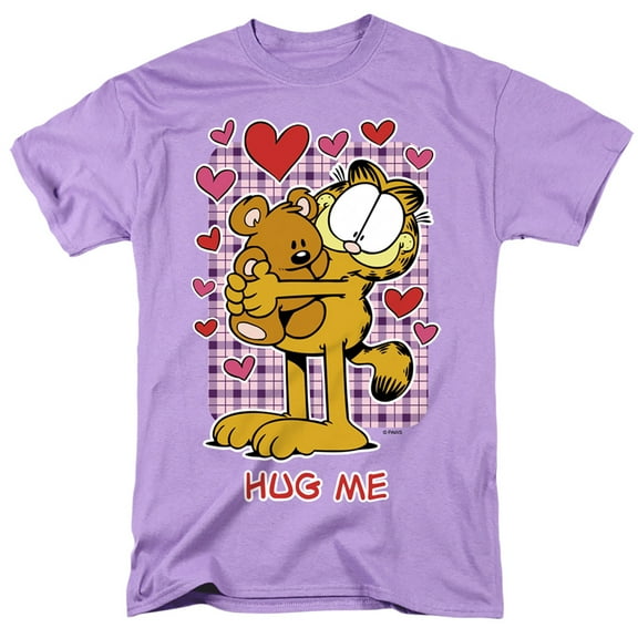 Garfield Men's  Hug Me T-shirt Lavendar