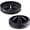 Black - 2 Pack, variant on 3 3/8" Garbage Disposal Splash Guard Sink Baffle QCB-AM Replacement for InSinkErator Evolution Series, Upgraded Removable Quiet Collar Drain Plugs, Garbage Disposer Accessories, Black